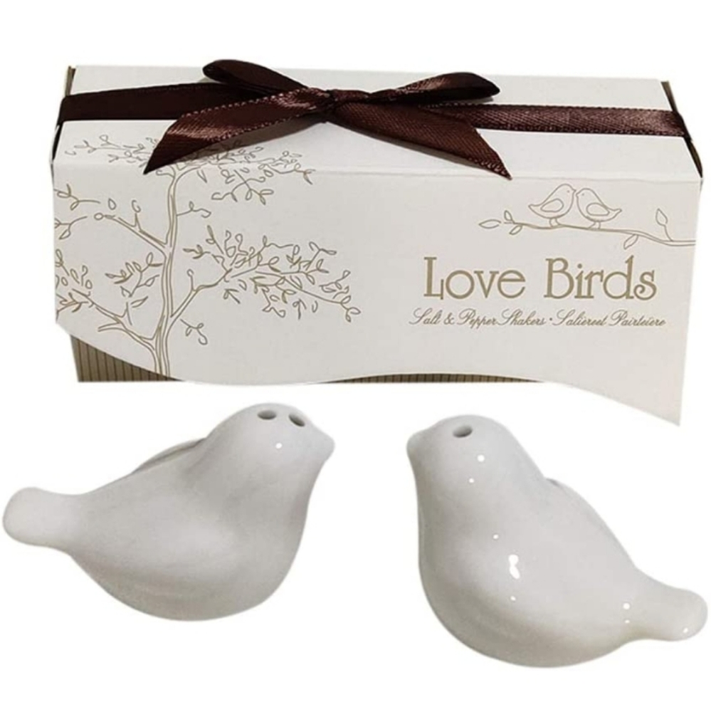 New In Box S&P Lovebirds Wedding Favors (6)